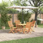 Set de masă pentru grădină 5 pcs Maro Lemn Solid de Acacia GartenMobel Dekor
