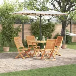 Set de masă pentru grădină 5 pcs Maro Lemn Solid de Acacia GartenMobel Dekor