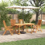 Set de masă pentru grădină 5 pcs Maro Lemn Solid de Acacia GartenMobel Dekor