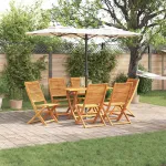 Set de masă pentru grădină 7 pcs Maro Lemn Solid de Acacia GartenMobel Dekor