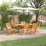 Set de masă pentru grădină 7 pcs Maro Lemn Solid de Acacia GartenMobel Dekor