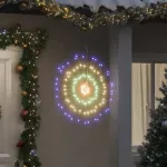 Lumină stelară de Crăciun 140 LED-uri 4 buc., multicolor, 17 cm GartenMobel Dekor