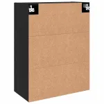 Dulap montat pe perete 2 pcs Stejar Negru 69,5 x 34 x 90 cm GartenMobel Dekor