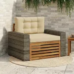Canapea Medie pentru Exterior Lemn Solid de Acacia natural GartenMobel Dekor