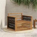 Canapea Medie pentru Exterior natural GartenMobel Dekor