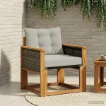Canapea de exterior Lemn Solid de Acacia natural GartenMobel Dekor