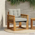 Canapea de exterior Lemn Solid de Acacia natural GartenMobel Dekor