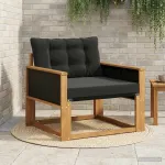 Set de canapele de exterior Lemn solid de Acacia și Textilene GartenMobel Dekor