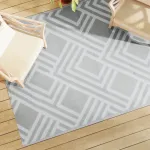 Covor de exterior, ARAKIL gri, 160x230 cm, PP GartenMobel Dekor
