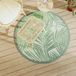 Covor de exterior, ARAKIL verde, Ø120 cm, PP GartenMobel Dekor