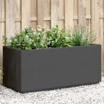 Jardinieră de grădină, gri închis, 80x36x35 cm, PP GartenMobel Dekor