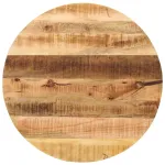 Blat de masă rotund, Ø 70x1,5 cm, lemn masiv de mango brut GartenMobel Dekor