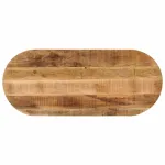 Blat de masă oval, 110x40x2,5 cm, lemn masiv mango brut GartenMobel Dekor