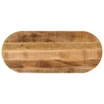 Blat de masă oval, 120x60x2,5 cm, lemn masiv mango brut GartenMobel Dekor