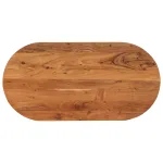 Blat de masă oval, 120x60x3,8 cm, lemn masiv de acacia GartenMobel Dekor