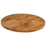 Blat de masă rotund, Ø 40x2,5 cm, lemn masiv de mango brut GartenMobel Dekor