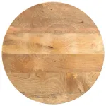 Blat de masă rotund, Ø 40x3,8 cm, lemn masiv de mango brut GartenMobel Dekor