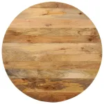 Blat de masă rotund, Ø 80x2,5 cm, lemn masiv de mango brut GartenMobel Dekor