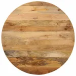 Blat de masă rotund, Ø 90x3,8 cm, lemn masiv de mango brut GartenMobel Dekor