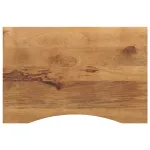 Blat birou cu decupaj curbat 100x50x2,5cm lemn masiv mango brut GartenMobel Dekor