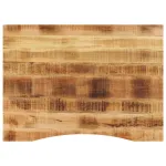 Blat birou cu decupaj curbat 100x80x2,5cm lemn masiv mango brut GartenMobel Dekor