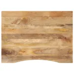 Blat birou cu decupaj curbat 100x80x2,5cm lemn masiv mango brut GartenMobel Dekor
