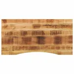 Blat birou cu decupaj curbat 110x60x2,5cm lemn masiv mango brut GartenMobel Dekor