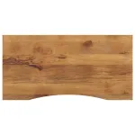 Blat birou cu decupaj curbat 110x60x2,5cm lemn masiv mango brut GartenMobel Dekor