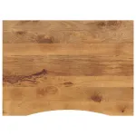 Blat birou cu decupaj curbat 110x80x2,5cm lemn masiv mango brut GartenMobel Dekor