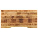 Blat birou cu decupaj curbat 120x60x2,5 cm lemn masiv mango GartenMobel Dekor