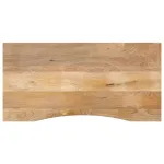 Blat birou cu decupaj curbat 140x50x2,5cm lemn masiv mango brut GartenMobel Dekor