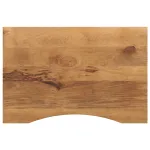 Blat birou cu decupaj curbat 80x60x2,5 cm lemn masiv mango brut GartenMobel Dekor