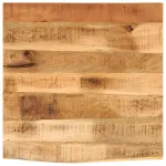 Blat de masă margine naturală, 40x40x2,5 cm, lemn masiv mango GartenMobel Dekor