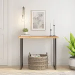 Blat masă 90x40x3,8 cm dreptunghiular lemn acacia margine vie GartenMobel Dekor