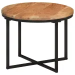 Măsuță de cafea, 45x45x35 cm, lemn masiv de acacia și fier GartenMobel Dekor
