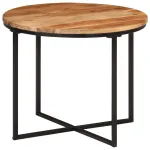 Măsuță de cafea, 55x55x45 cm, lemn masiv de acacia și fier GartenMobel Dekor