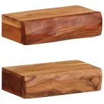 Rafturi de perete 2 buc 30x17x8 cm Lemn masiv de salcâm GartenMobel Dekor