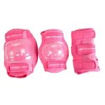 Set protectii copii WORKER Kinder 6 piese pentru role, roz