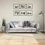 Covor HUARTE, fir scurt, moale și lavabil, crem, 140x200 cm GartenMobel Dekor