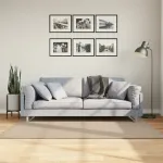 Covor HUARTE, fir scurt, moale și lavabil, nisipiu, 120x170 cm GartenMobel Dekor