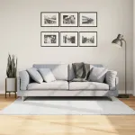 Covor „OVIEDO”, fire scurte, gri, 120x170 cm GartenMobel Dekor
