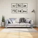 Covor IZA aspect scandinav, cu fire scurte, crem, 120x170 cm GartenMobel Dekor