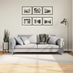 Covor IZA aspect scandinav, cu fire scurte, crem, 140x200 cm GartenMobel Dekor