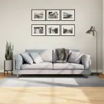 Covor IZA aspect scandinav, cu fire scurte, gri, 100x200 cm GartenMobel Dekor
