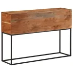Masă consolă, 110x30x75 cm, lemn masiv de acacia și fier GartenMobel Dekor