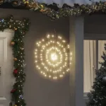 Lumini stelare de Crăciun 140 LED-uri, 4 buc., alb cald, 17 cm GartenMobel Dekor