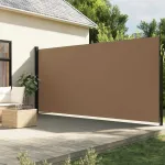 Copertina laterală retractabilă, gri taupe, 200x500 cm GartenMobel Dekor