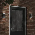 Lampă exterioară de perete, negru, oțel inoxidabil GartenMobel Dekor