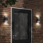 Corpuri de iluminat exterior de perete 2 buc argintiu oțel inox GartenMobel Dekor