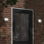 Lampă exterioară de perete cu LED, negru, aluminiu turnat GartenMobel Dekor